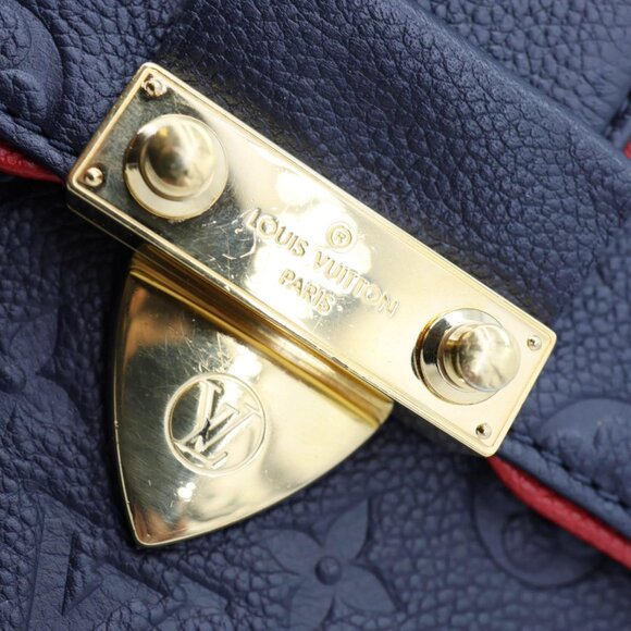 Louis Vuitton  Saint Sulpice PM Empreinte Leather Crossbody Bag Navy Blue - Picture 11 of 16